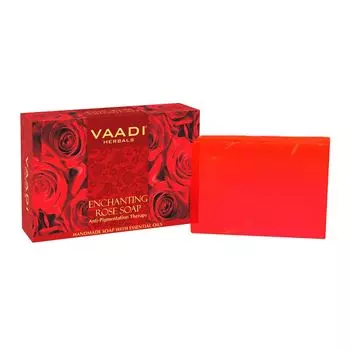 Мыло против пигментации с Розой (75 г), Enchanting Rose Soap Anti-Pigmentation Therapy, произв. Vaadi Herbals