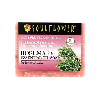 Мыло ручной работы с эфирным маслом Розмарина (150 г), Rosemary Essential Oil Soap, произв. Soulflower