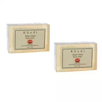 Мыло ручной работы с Алоэ вера (125 г), Aloe Vera Body Wash, произв. Khadi Mauri