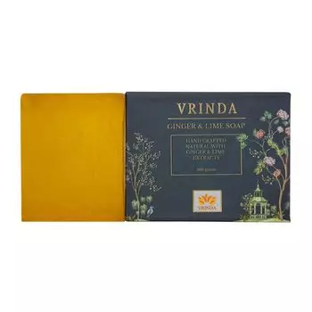 Мыло ручной работы с экстрактами Имбиря и Лайма (100 г), Ginger & Lime Soap, произв. Vrindaam