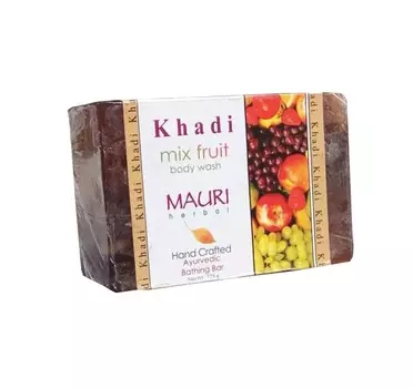 Мыло ручной работы с Фруктовым миксом (125 г), Mix Fruit Body Wash, произв. Khadi Mauri