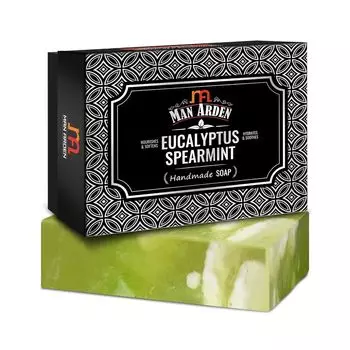 Мыло ручной работы с Эвкалиптом и Мятой (125 г), Eucalyptus & Spearmint Handmade Soap, произв. Man Arden