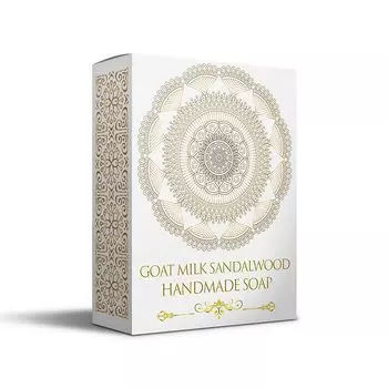 Мыло ручной работы с Козьим молоком и Сандаловым деревом (115 г), Goat Milk Sandalwood Soap, произв. Heilen Biopharm