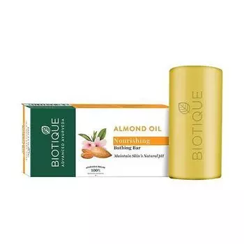 Мыло с Миндальным маслом: питание кожи (150 г), Almond Oil Nourishing Bathing Bar, произв. Biotique