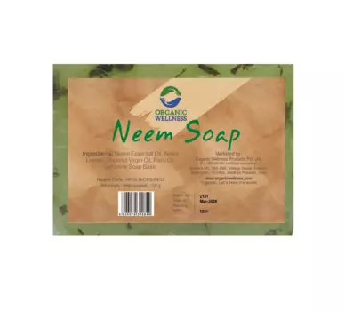 Мыло с Нимом: для восстановления кожи (100 г), Neem Soap, произв. Organic Wellness