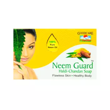 Мыло с Нимом, Куркумой и Сандалом (75 г), Neem Guard Haldi Chandan Soap, произв. GoodCare