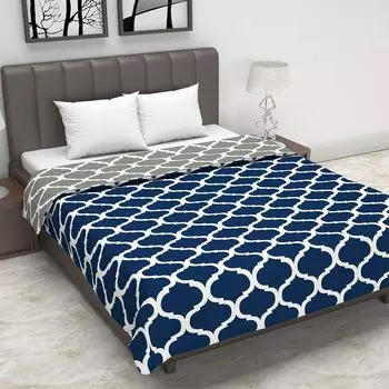 Набивное покрывало для двуспальной кровати, Lightweight Printed Double Bed Blanket, произв. Divine Casa
