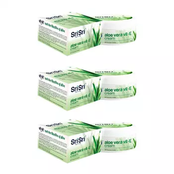 Набор Алоэ вера Вит-Е: крем для кожи (4 x 100 г), Aloe Vera Vit. E Cream Set, произв. Sri Sri Tattva