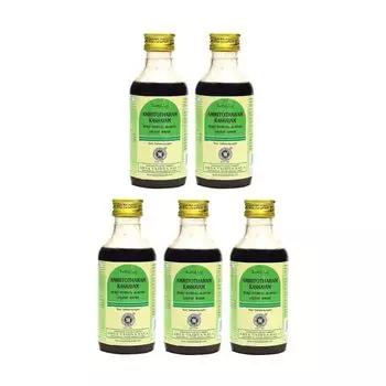 Набор Амритотхарам Кашаям (5 x 200 мл), Amritotharam Kashayam Set, произв. Kottakkal Ayurveda