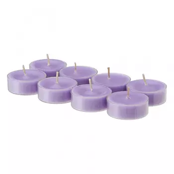 Набор аромасвечей Лаванда (8 шт), Round Tealight Candles Lavender Set, произв. Solimo