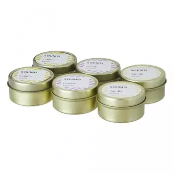 Набор аромасвечей Ваниль, Лаванда и Жасмин (6 шт), Candles Vanilla, Lavender & Jasmine Set, произв. Solimo