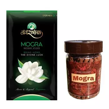 Набор ароматических палочек Могра (150 г + 100 г), Mogra Incense & Dhoop Sticks Set, произв. The RUPAWAT Perfumery House