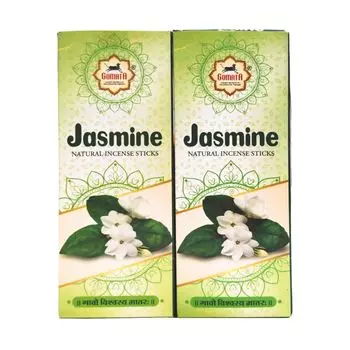 Набор ароматических палочек с Жасмином (2 х 200 г), Jasmine Incense Sticks Set, произв. Gomata