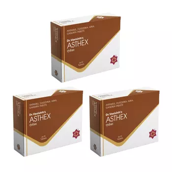 Набор Астекс (3 x 60 таб), Asthex Set, произв. Dr. Vasishth’s