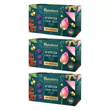Набор аюрведического очищающего мыла (3 х 75 г), Ayurveda Clear Skin Soap Set, произв. Himalaya