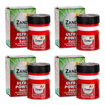 Набор Бальзама для тела (4 x 8 мл), Balm Ultra Power Set, произв. Zandu