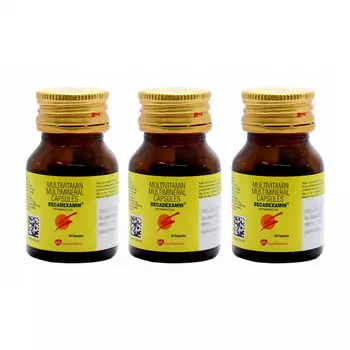 Набор Бекадексамин: источник витаминов и минералов (3 x 30 кап), Becadexamin Set, произв. Glaxo Smith Kline