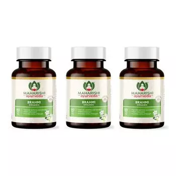 Набор Брахми (3 х 60 таб, 500 мг), Organic Brahmi Set, произв. Maharishi Ayurveda