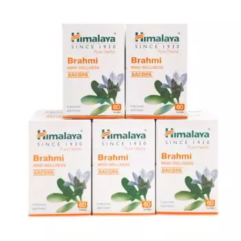 Набор Брахми (5 х 60 таб, 250 мг), Brahmi Set 5, произв. Himalaya
