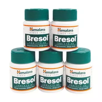 Набор Бресол (5 х 60 таб, 250 мг), Bresol Set 5, произв. Himalaya