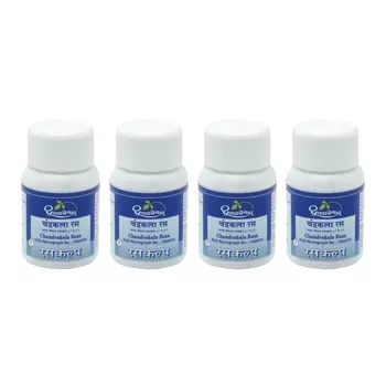 Набор Чандракала Раса (4 x 30 таб), Chandrakala Rasa Set, произв. Dhootapapeshwar