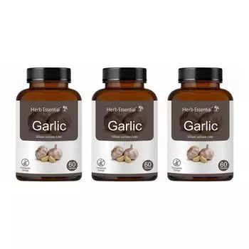 Набор Чеснока (3 x 60 таб, 500 мг), Garlic Set, произв. Herb Essential