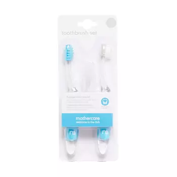 Набор детских уходовых средств за полостью рта (3 шт), Baby Toothbrush Starter Set Blue Pack of 3, произв. Mothercare