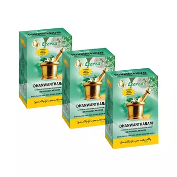 Набор Дханвантарам Кашая Сукшма Чурнам (3 х 100 г), Dhanwantharam Kashaya Sookshma Choornam Set, произв. Everest Ayurveda