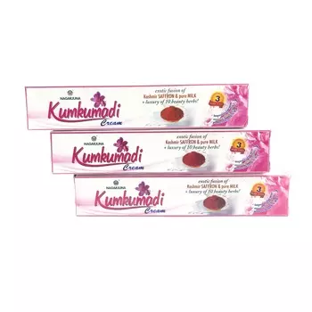 Набор для омоложения кожи лица Кумкумади (3 х 20 г), Kumkumadi Cream Set, произв. Nagarjuna