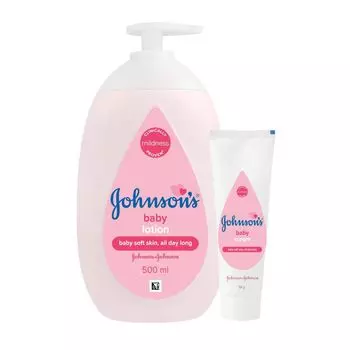 Набор для ухода за детской кожей (500 мл + 50 г), Baby Lotion & Cream Set, произв. Johnson’s Baby