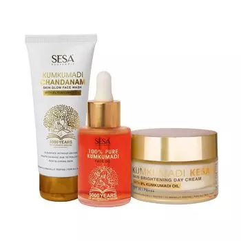 Набор для ухода за тусклой кожей (100 мл + 30 мл + 50 г), Radiance Solution & Care Set, произв. Sesa