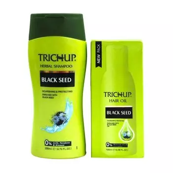 Набор для волос Тричуп с Черным тмином (200 + 100 мл), Trichup Black Seed Set, произв. VASU