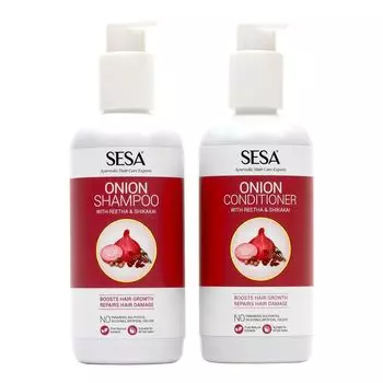 Набор для восстановления волос (300 мл + 300 мл), Onion Damage Repair Set, произв. Sesa