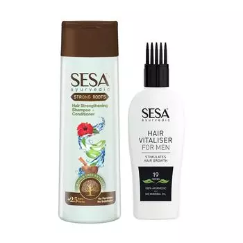 Набор для восстановления волос для мужчин (200 мл + 100 мл), Hair Vitaliser for Men Set, произв. Sesa