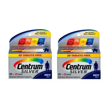 Набор добавок для мужчин 50+ (2 x 120 таб), Silver Men 50+ Set, произв. Centrum