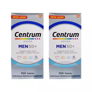 Набор добавок для мужчин 50+ (2 x 100 таб), Silver Men 50+ Set, произв. Centrum