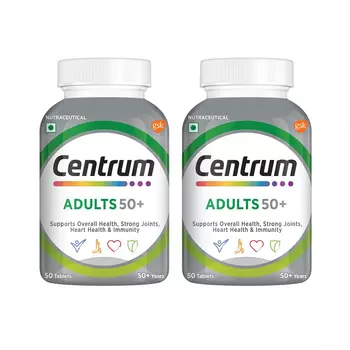 Набор добавок для взрослых 50+ (2 x 50 таб, 1,54 г), Adults 50+ Set, произв. Centrum