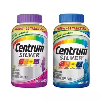 Набор добавок для женщин 50+ и для мужчин 50+ (275 таб + 275 таб), Silver Women 50+ & Silver Men 50+ Set, произв. Centrum