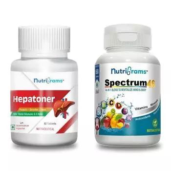 Набор Гепатонер + Спектрум46 (2 x 60 таб), Hepatoner + Spectrum46 Set, произв. Nutrigrams