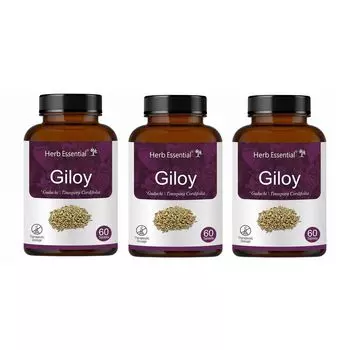 Набор Гилоя (Гудучи) (3 x 60 таб, 500 мг), Giloy (Guduchi) Set, произв. Herb Essential
