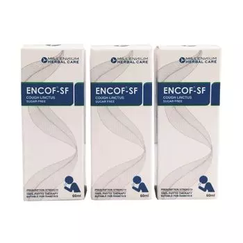 Набор Энкоф-СФ (3 х 60 мл), Encof-SF Cough Linctus Sugar Free Set, произв. Millennium