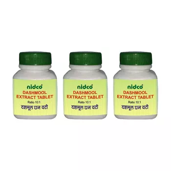 Набор Экстракт Дашмула (3 х 30 таб, 500 мг), Dashmool Extract Set, произв. Nidco