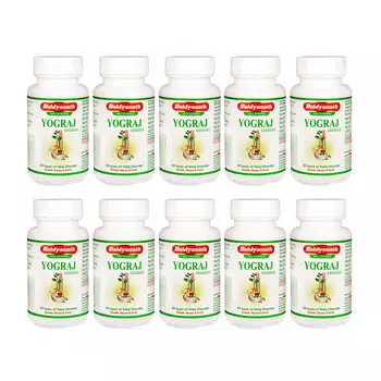 Набор Йогарадж Гуггул (10 x 120 таб), Yograj Guggulu Set, произв. Baidyanath