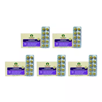 Набор Кардимап (5 x 100 таб, 500 мг), Cardimap Set, произв. Maharishi Ayurveda
