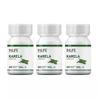 Набор Карела (3 x 60 кап, 500 мг), Karela Set, произв. INLIFE