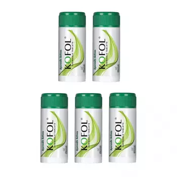 Набор Кофол (5 x 60 таб), Kofol Chewable Tablets Set, произв. Charak
