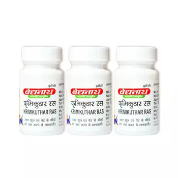 Набор Кримикутхар Рас (3 х 80 таб, 150 мг), Krimikuthar Ras Set, произв. Baidyanath