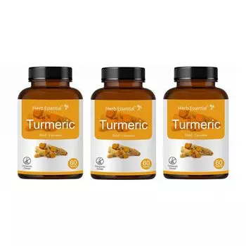 Набор Куркумы (3 x 60 таб, 500 мг), Turmeric Set, произв. Herb Essential