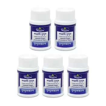 Набор Лакшади Гуггул (5 x 60 таб), Lakshadi Guggul Set, произв. Dhootapapeshwar