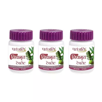 Набор Лив Амрит (3 x 60 таб), Liv Amrit Tablet Set, произв. Patanjali
